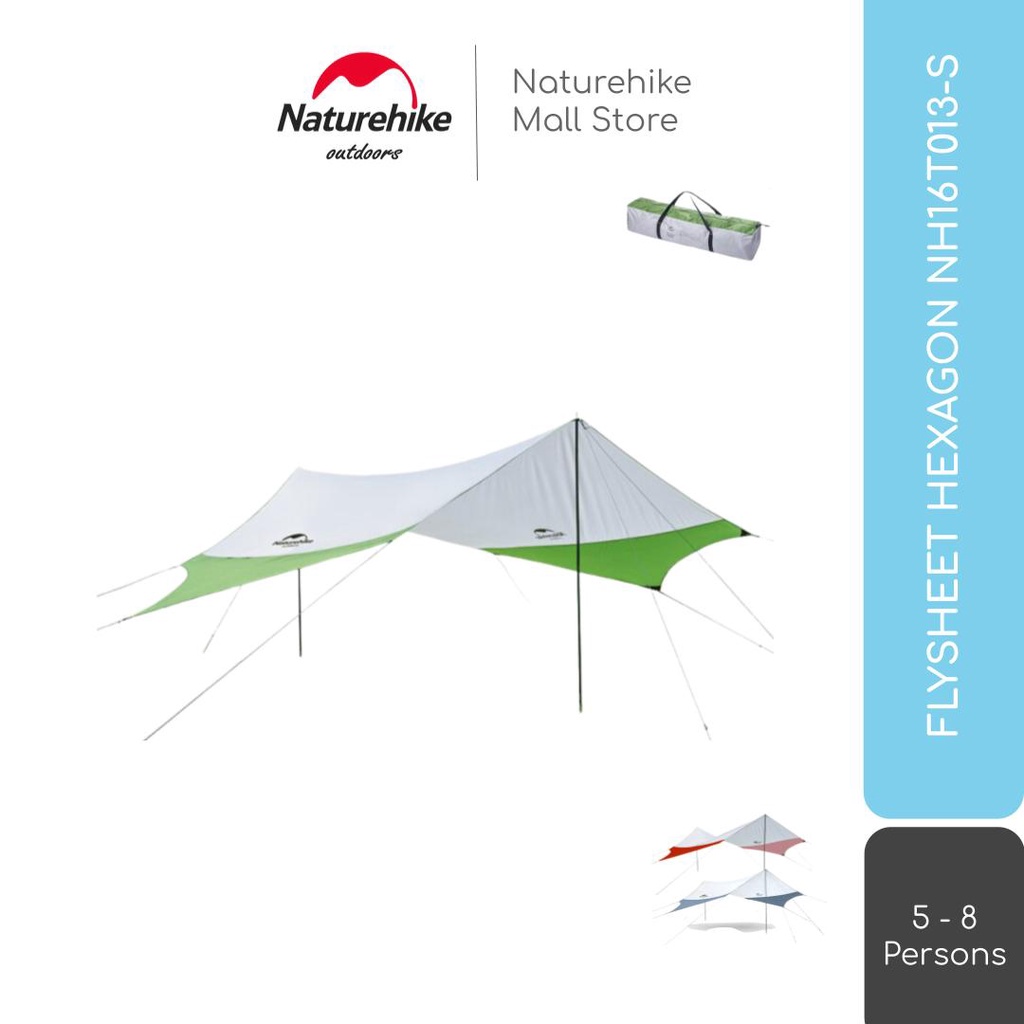 FLYSHEET HEXAGON NATUREHIKE NH16T013-S TENDA SHELTER CAMPING OUTDOOR