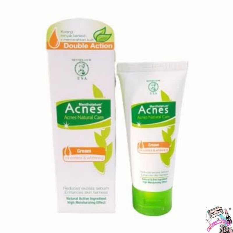 ☃Cutezz_Ching1☃Acnes Natural Care Oil Control &amp; Whitening Cream 40g