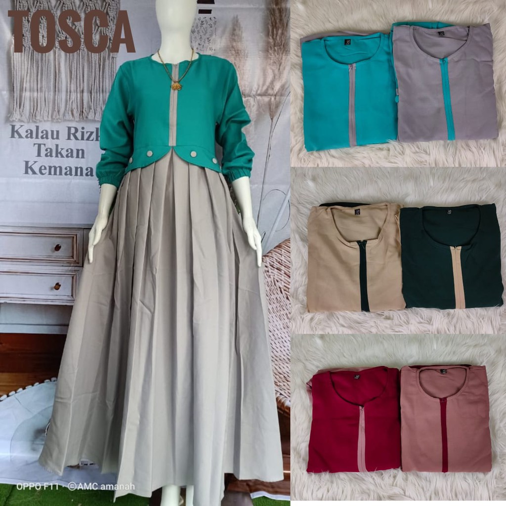 GAMIS WOLLYCRAPE BAHAN PREMIUM MAYUNG LEBAR