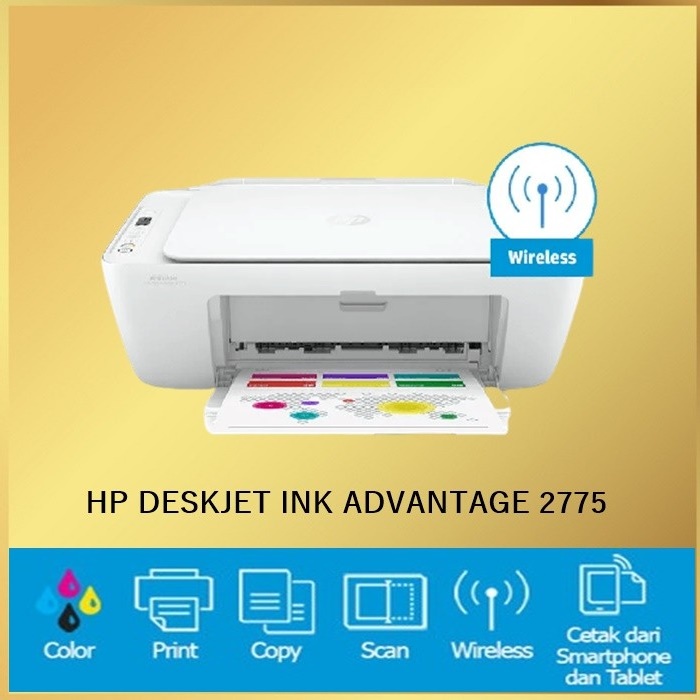 Printer Deskjet HP 2775 Print Scan Copy WiFi Ink Advantage All In One