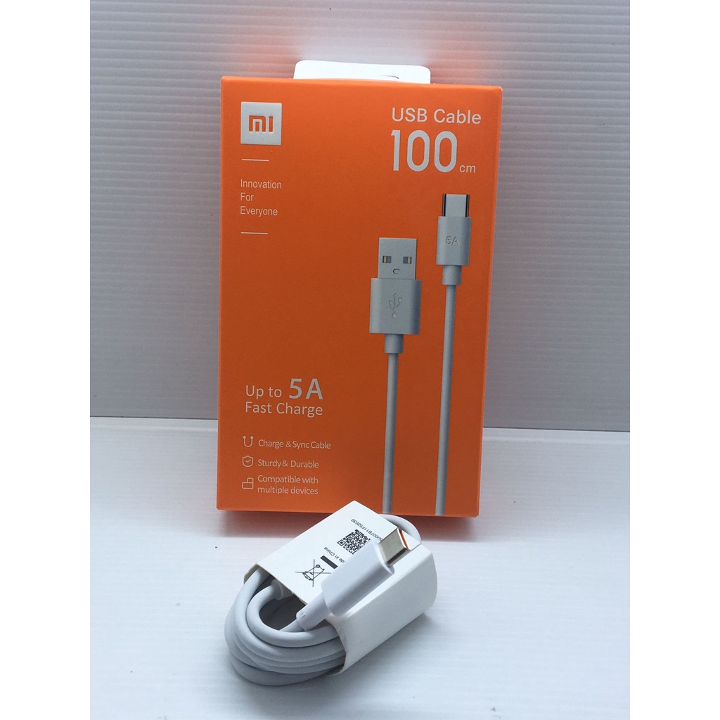 KABEL DATA XIAOMI TYPE TIPE C CHARGER FAST CHARGING 5A XIOMI REDMI NOTE 9 PRO MI 10 PRO POCO X3 X2 / kabel data fast charging 6A