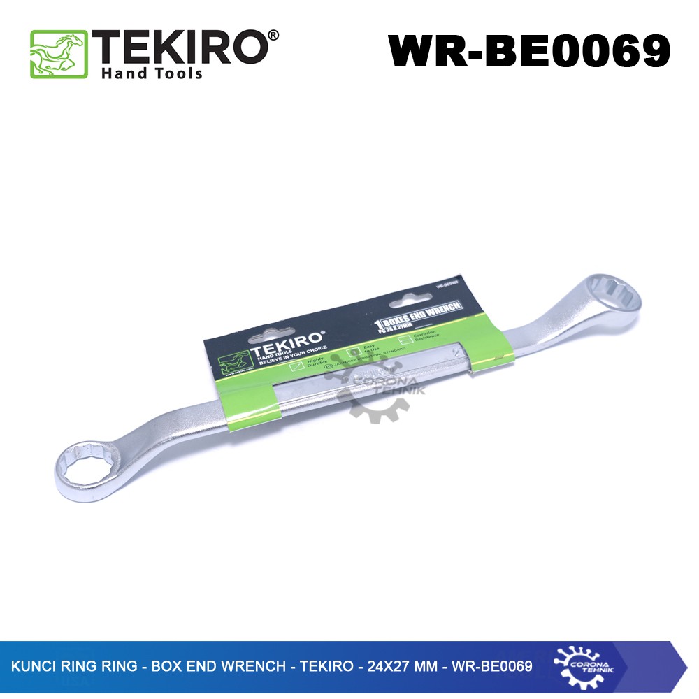 WR-BE0069 - Kunci Ring Ring - Box End Wrench - Tekiro - 24x27 mm