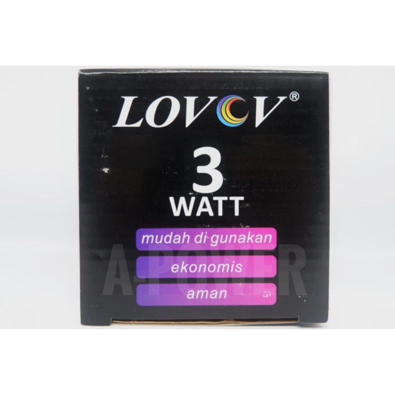 Lovov - LED Downlight 3W (Kuning)