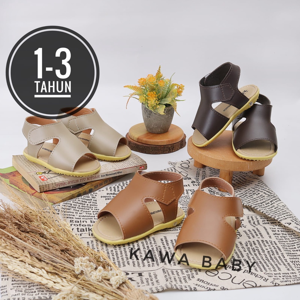 Sepatu sandal bunyi prewalker 1 2 3 tahun kokop reborn 01