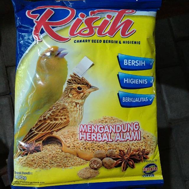 Risih canary seed bersih&higienis 400gram.