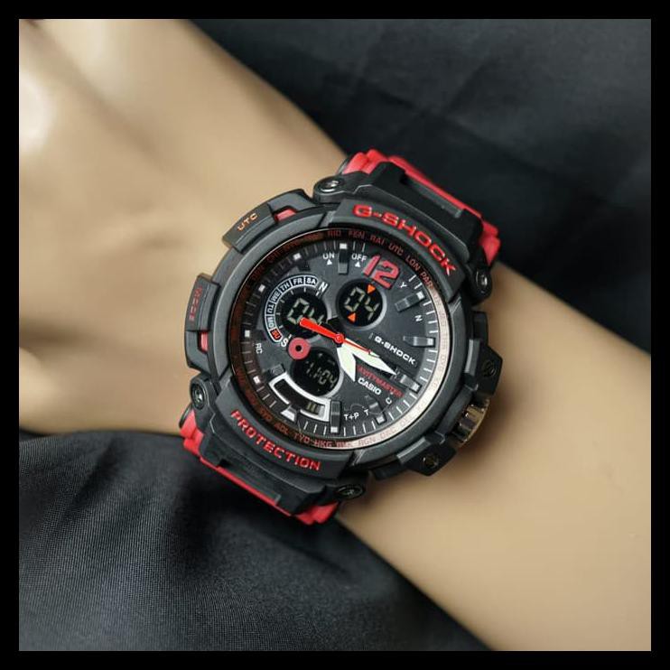 Indh Jam Tangan Pria Casio G shok Sport Jam Tangan Cowok Rubber Keren - Full Bleck STOK TERBATAS