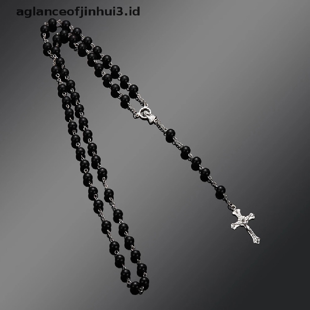 Kalung Rosario Desain Manikmaniksalib Gaya Katolik Handmade Untuk Priawanita