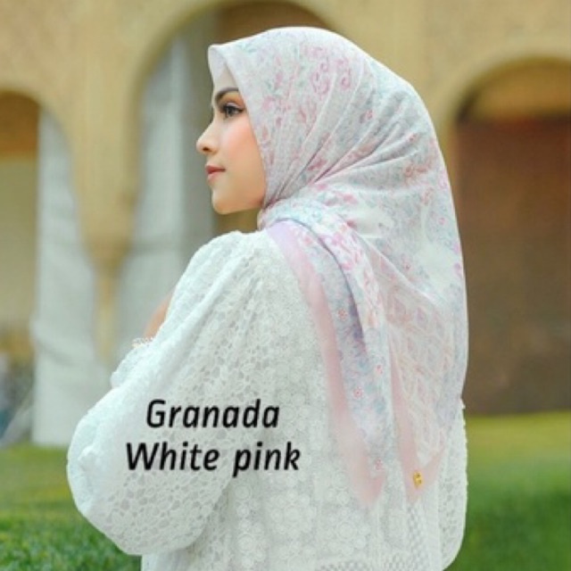 Granada Voile Square Granada Voal Granada Series Buttonscarves Granada White Pink Olive Caramel Dove