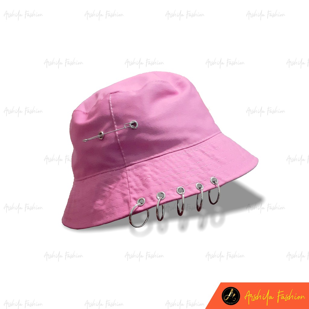 TOPI BUCKET HAT RING ANTING. PERMIUM