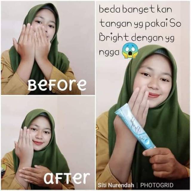 Hand body so bright uv whitening myway