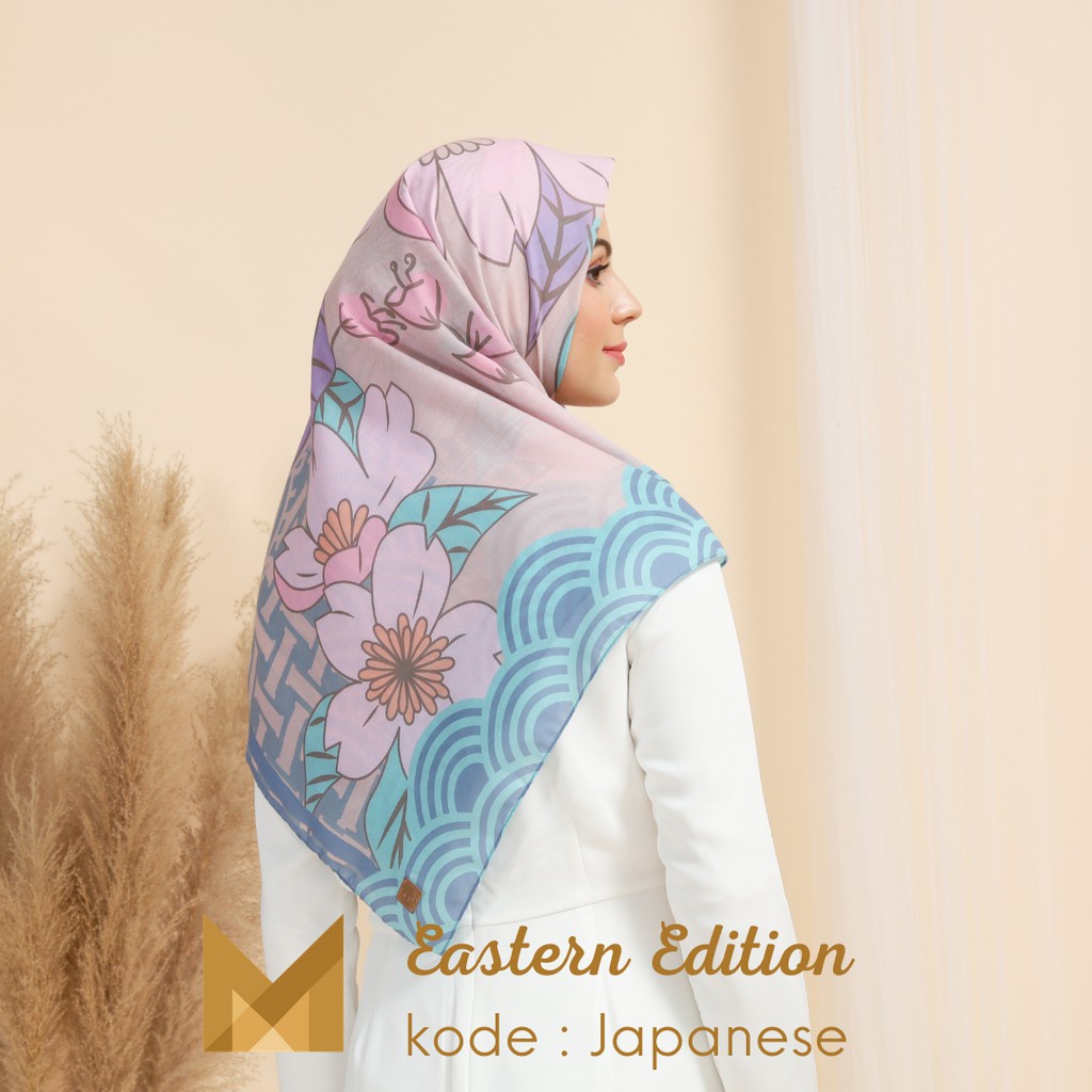 Meirista Hijab Eastern Asia Edition Japan/Kerudung Segi Empat/Voal Premium Printing/Jilbab Voal