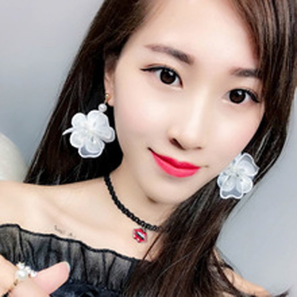 Anting Korea Wanita Kekinian Model Bunga  MISS 89