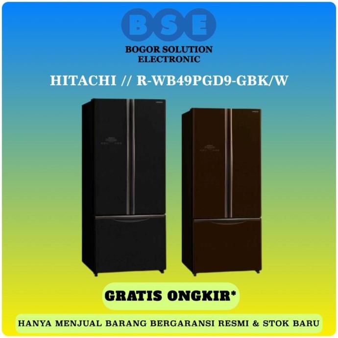 Kulkas Multi Door HITACHI RWB49PGD9 405L Kulkas HITACHI R-WB49PGD9