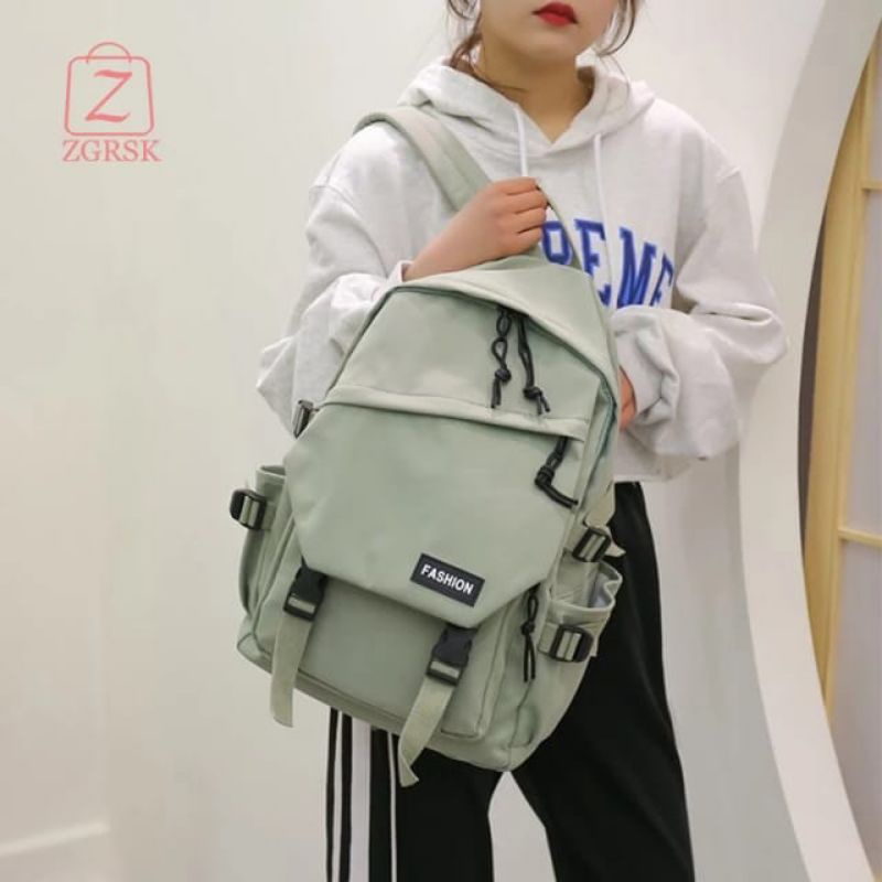 TAS RANSEL PRIA WANITA WURTC BACKPACK SEKOLAH SMA FASHION KOREA ANTI MALING CEWEK