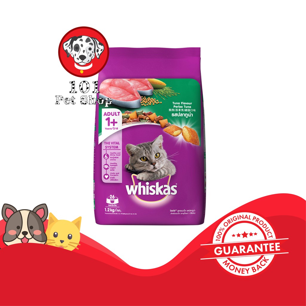 MAKANAN KUCING WHISKAS TUNA 1.2KG