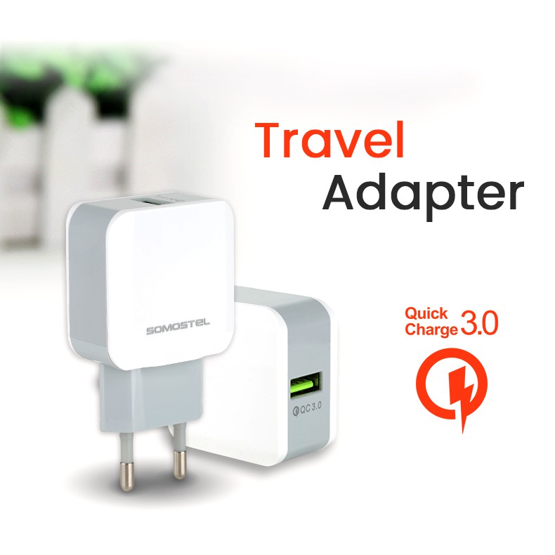 Somostel Travel Charger Fast Charging For Micro 3.0 Ampere