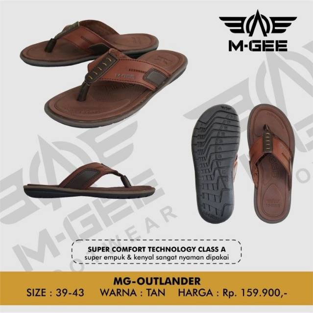 Sandal MGee M-Gee MG Outlander Casual Pria Original Kualitas Premium