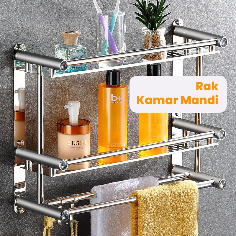 RAK GANTUNG KAMAR MANDI STAINLESS RAK KAMAR MANDI STAINLESS RAK STAINLESS FREE PACKING DUS FBL