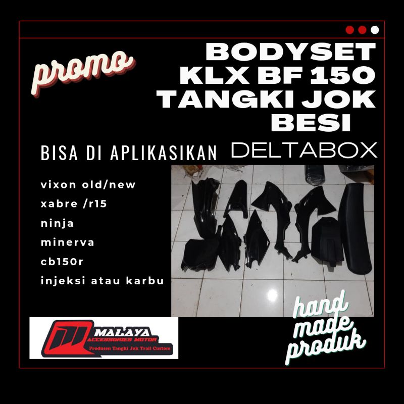 Bodyset trail klx bf tangki jok besi vixion cb 150  injeksi atau karbu