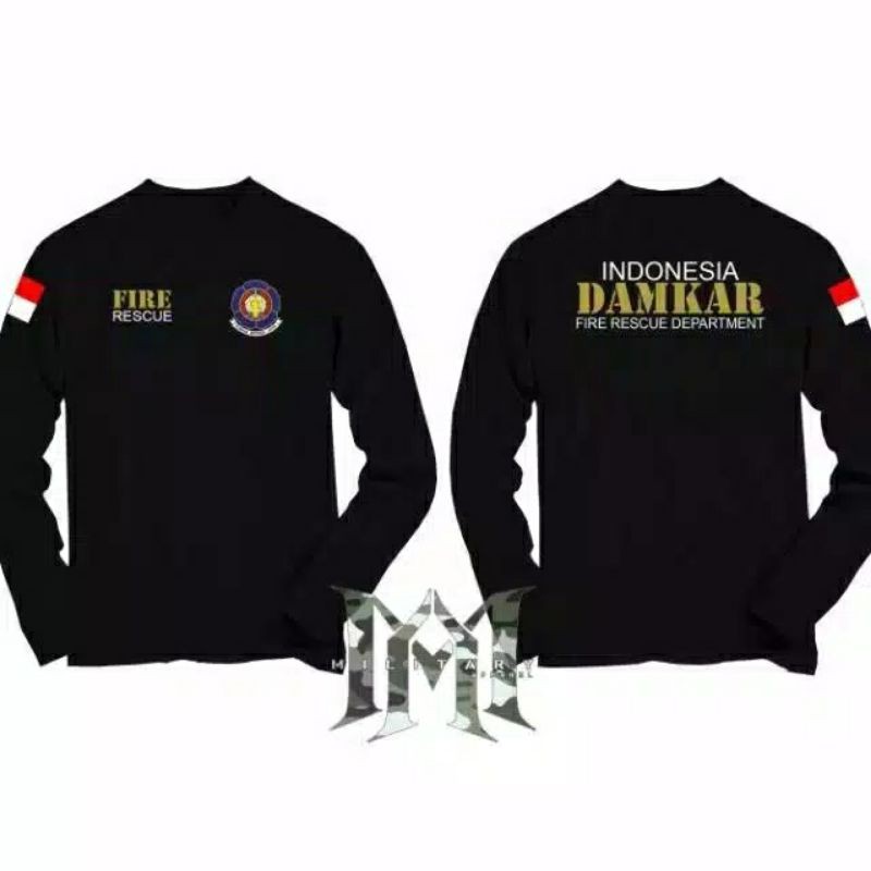 kaos damkar tangan panjang