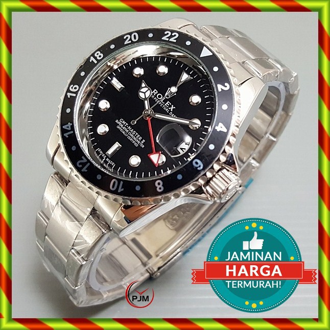 Rolex GMT MASTER II AUTOMATIC | Jam Tangan Otomatis Rolex Submariner | Rantai Matic