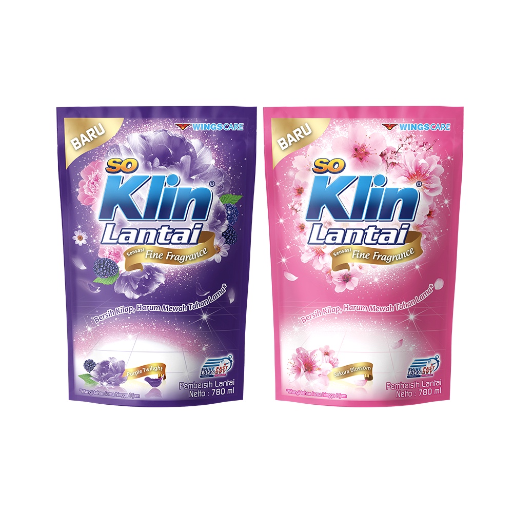 So Klin Lantai Sensasi Fine Fragrance 780ml - Pouch