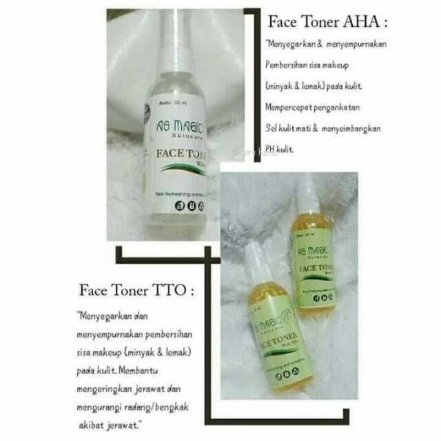 Toner as magic Skincare / Toner AHA /Toner TTO / cream as magic