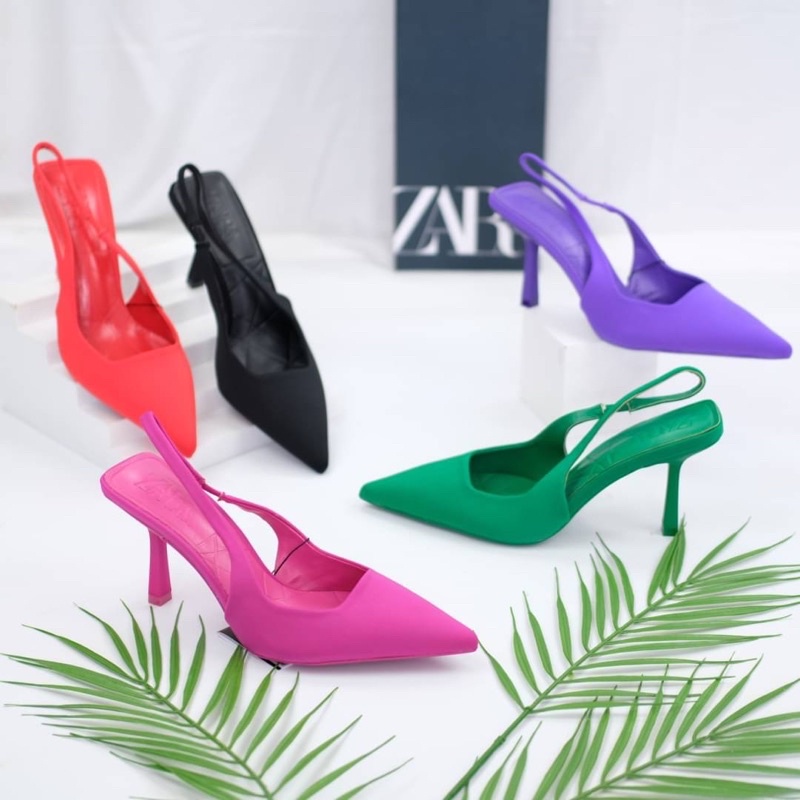 SEPATU WANITA ZS-3468 HEELS 9CM FREE BOX