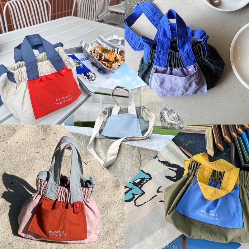 (READY STOCK) beyond the vines micro dumpling bag btv colorblock