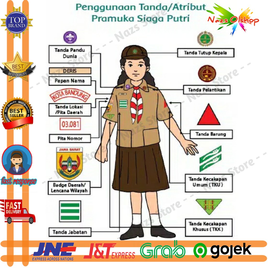 Atribut Seragam Pramuka Info GTK