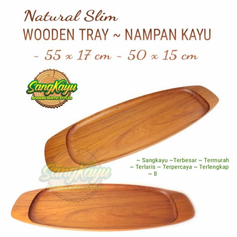 Wooden serving tray nampan kayu jati mahoni baki kayu nampan saji 03