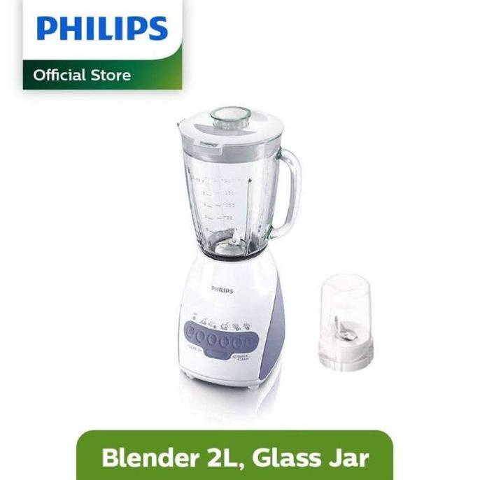 Philips Blender 2L Glass HR2116/00 - Lavender -Alat Dapur
