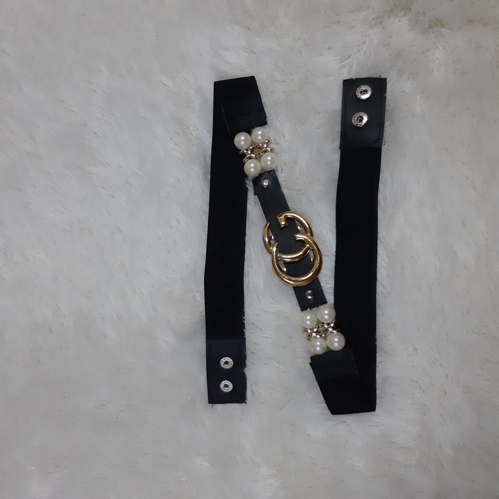 ikat pinggang mutiara/ikat pinggang wanita/belt karet