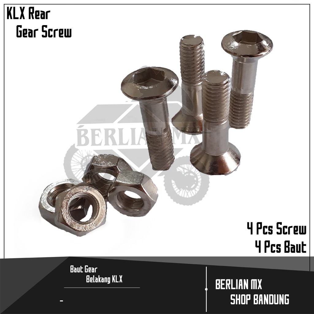 Baut Gear Belakang KLX (4 Pcs)