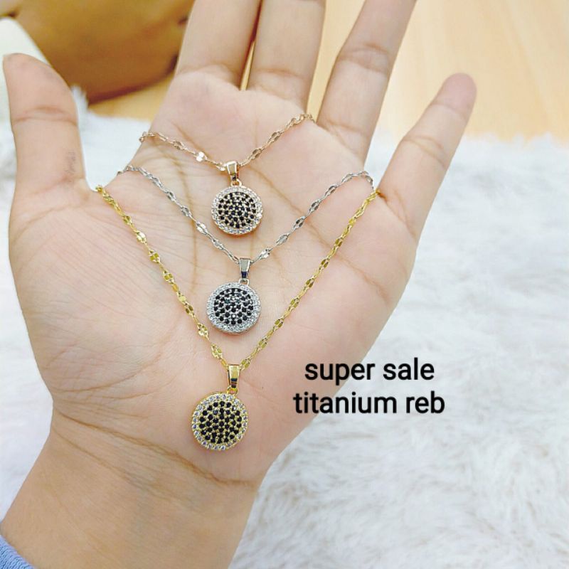 Kalung titanium koleksi NBC.medan kode 02 ,awet,tahan lama