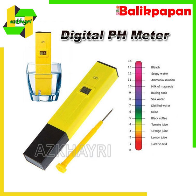 PH Meter with ATC Digital Tester Alat Ukur Air Asam Hidroponik