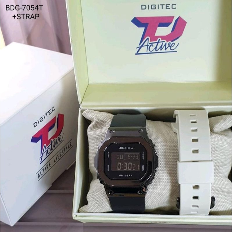 Jam Tangan Pria Wanita DIGITEC DG 7054 / DG-7054 / DG7054 Dual Strap Watch Jam Tangan ORIGINAL