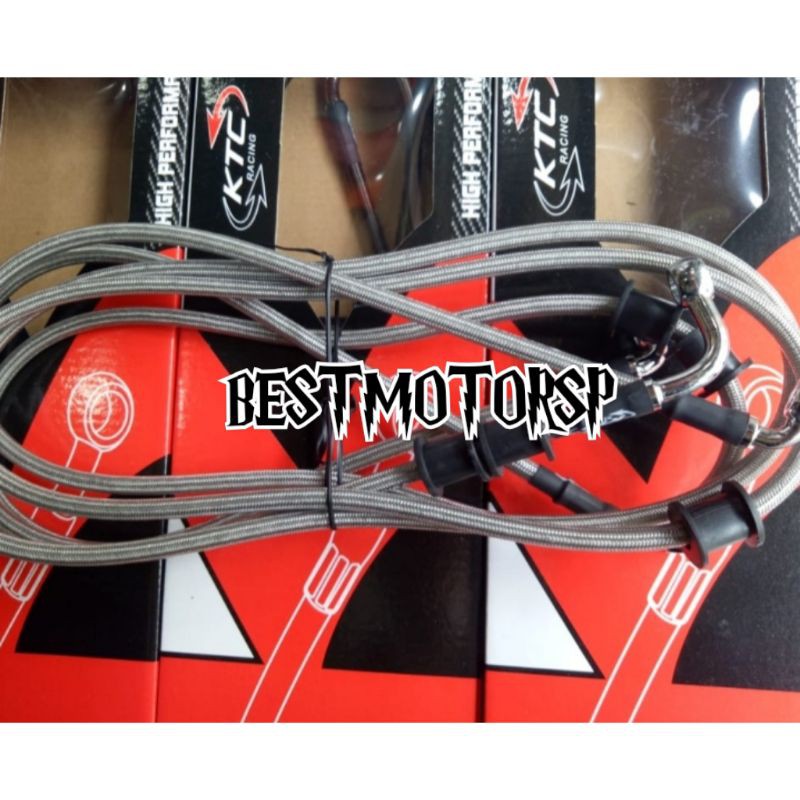 Selang Rem KTC Racing Set Depan Belakang Nmax Non ABS Brake Hose