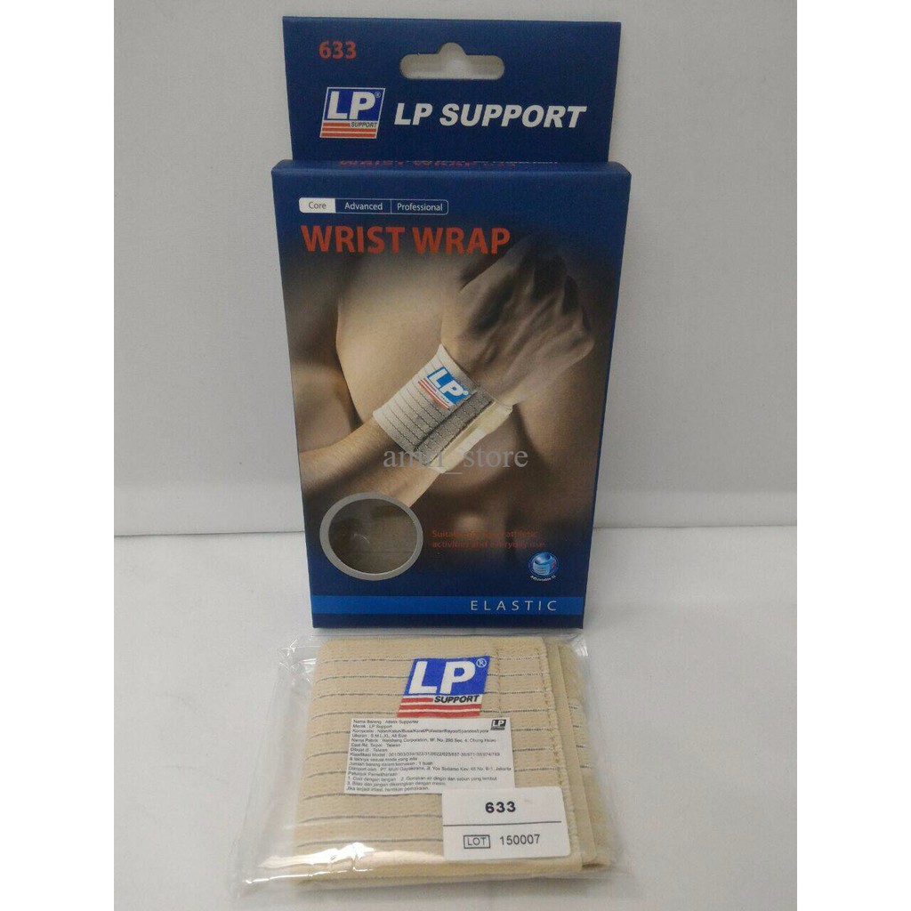 Penyangga Pergelangan Lilit Rekat Deker Elastic Wrist Wrap LP 633
