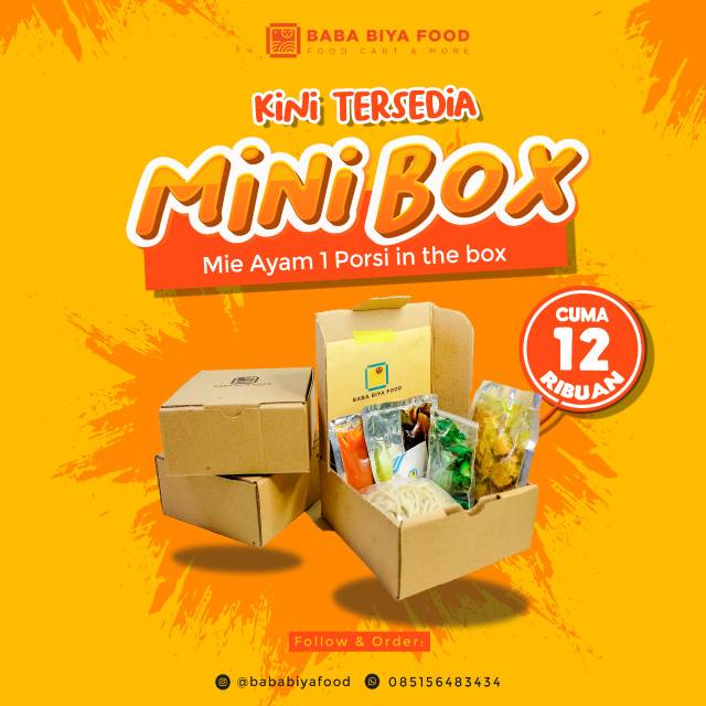 

Mie Ayam in The Box Mini Satu Porsi
