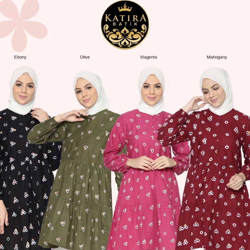 SUPER JUMBO CHANTIQA TUNIK  BATIK REMPEL SUSUN TUNIC JUMPUTAN JUMBO LD 130 HANDMADE  HALUS SERAGAM P