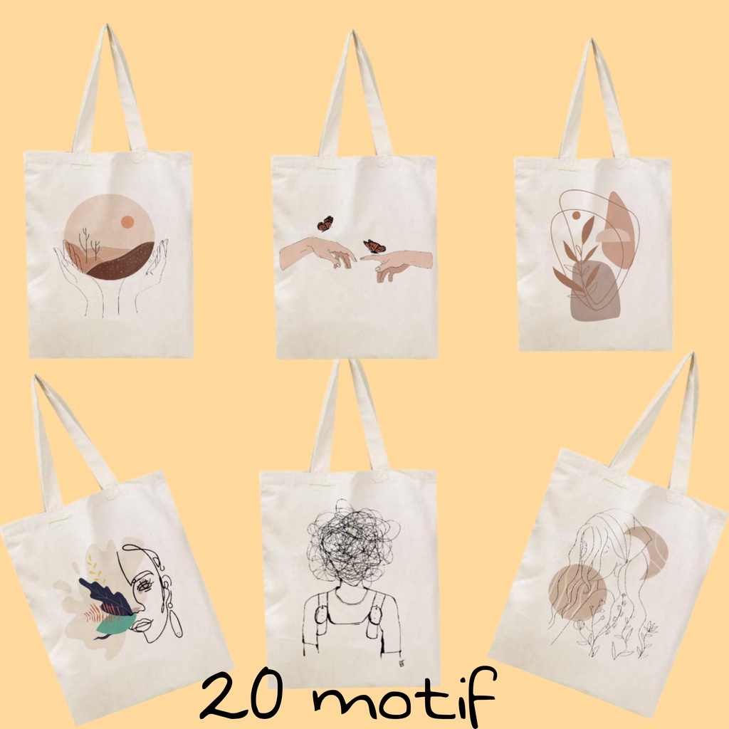 (bisa custom) Tote bag blacu seleting aesthetic quotes uk 40x30