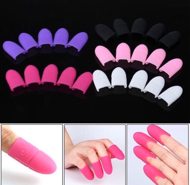 Soak off clip kutek gel rubber silicone / alat jepit karet soak off gel polish