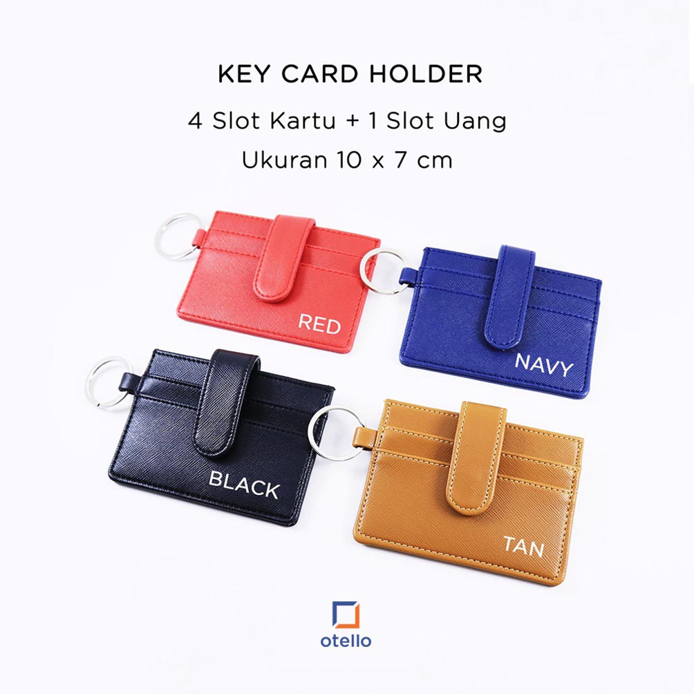 Card Holder Keycard | 4 Slot | Saffiano