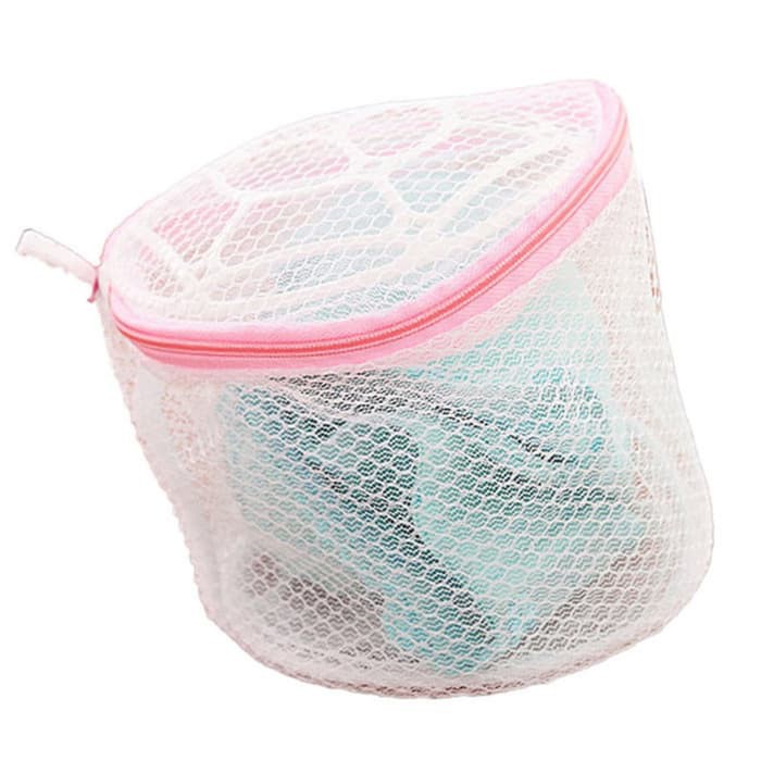 Dijual Kantong Bra BH CD Laundry Bra Bag Tas Simpan Bra BH dan CD PROMO   Putih Pink Diskon