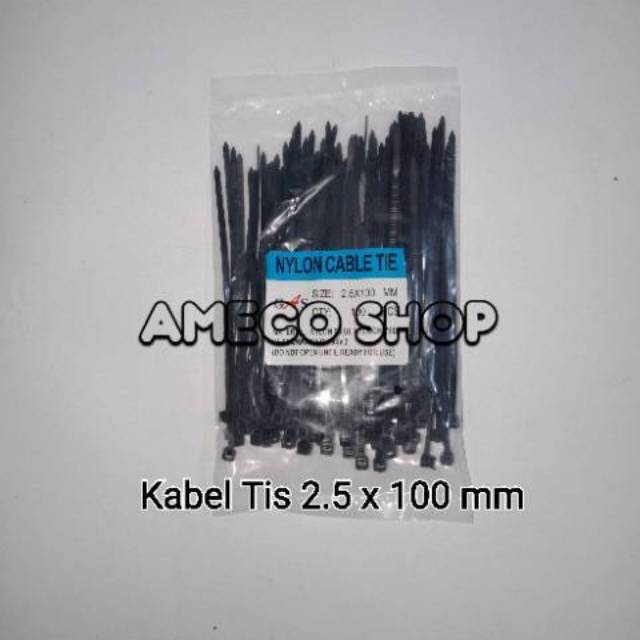 Kabel Tis / Cable Ties 2.5 x 100 Hitam