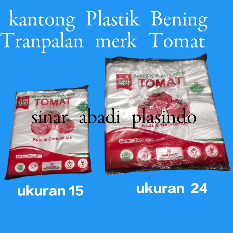 kantong plastik Bening uk 24-15,kantong Plastik kresek bening Tranpalan