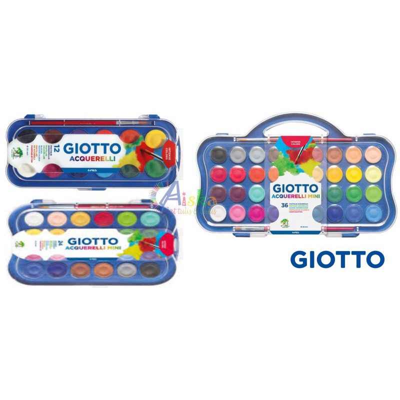 

Giotto Watercolor MINI Set (Cat Air Giotto MINI Set 12, 24, 36)