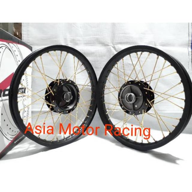 Paketan Velg Rossi Ring 17 140 160 Grand Astera Supra fit old kiranaTromol Jari jari Set Stell Velg