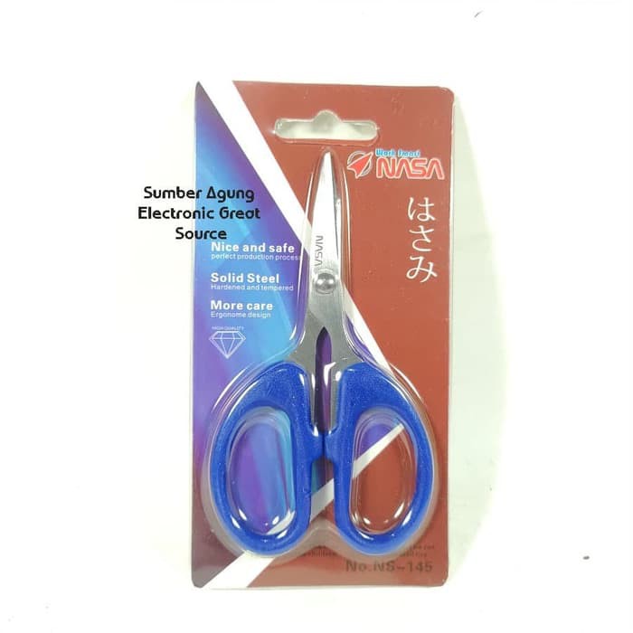 Gunting NASA NS145 NS-145 Sharp Tip Blades Scissors Stainless Steel